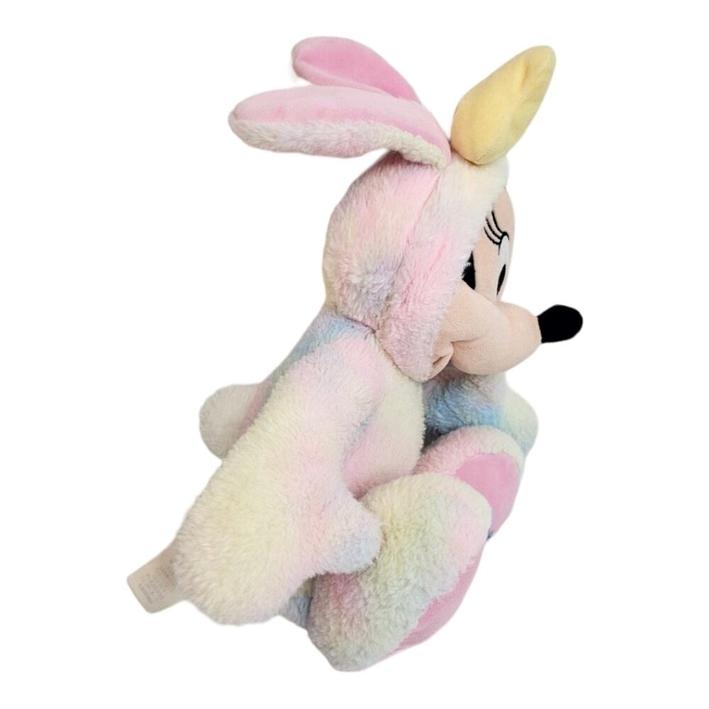 Disney 2020 Easter Bunny Minnie Mouse Plush Bunny Rabbit Ears Pastel - Picture 5 of 10